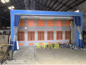 伸縮移動(dòng)打磨房